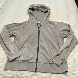 Lululemon washed gray zip front hoodie